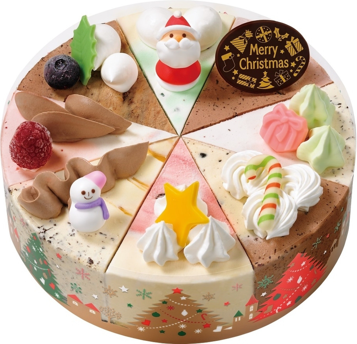 サーティワン アイスクリームケーキ クリスマス パレット8 製造終了 のクチコミ 評価 カロリー 値段 価格情報 もぐナビ