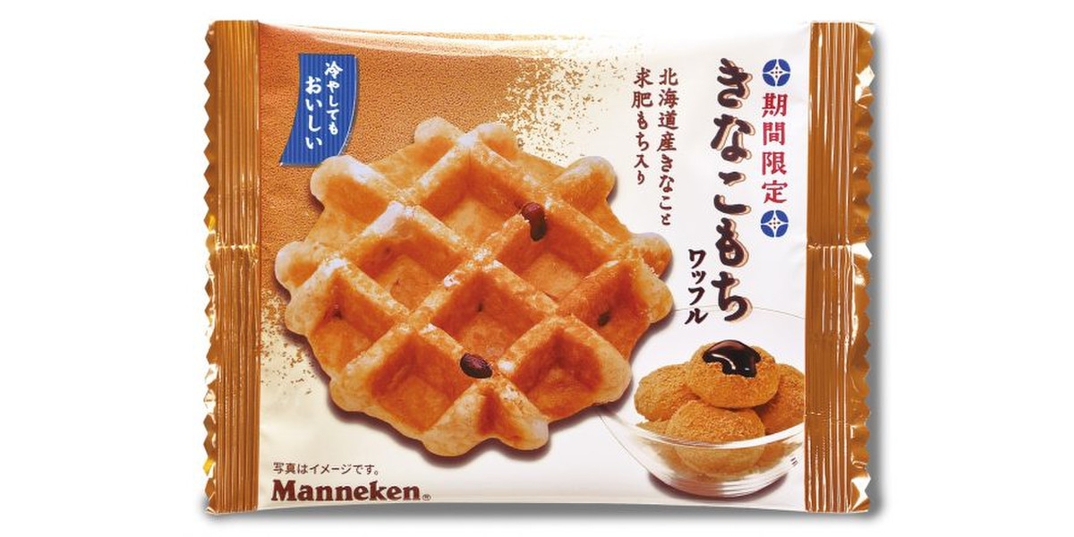 きなこと求肥もちでワッフルになった！ローゼン「マネケン きなこもち