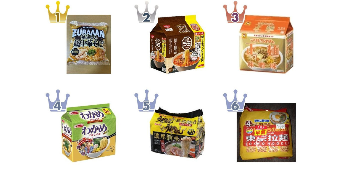 2026年8月第2週】インスタントラーメン・袋めんランキング1位は