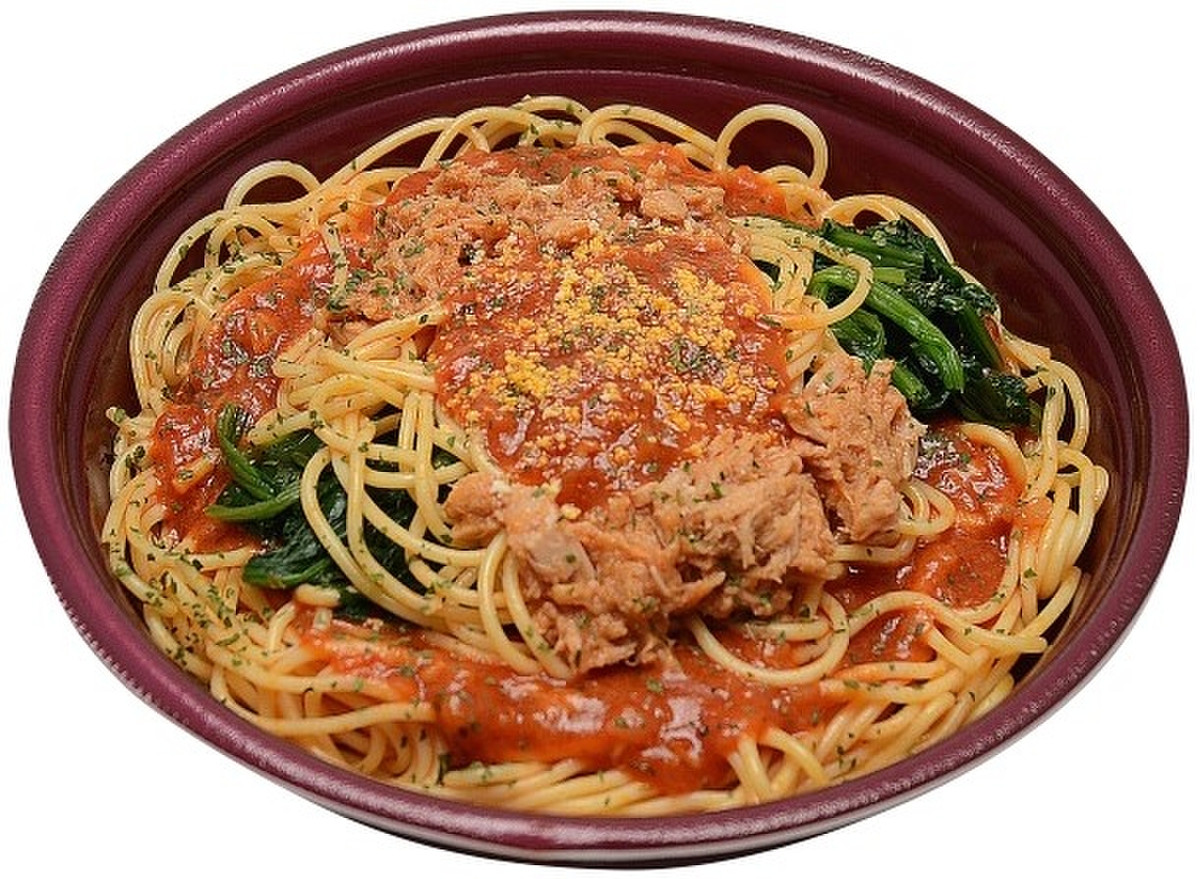 高評価 トマト感充分堪能本格的なパスタソース セブン イレブン ツナとほうれん草のトマトソースパスタ のクチコミ 評価 ふみぞーさん もぐナビ