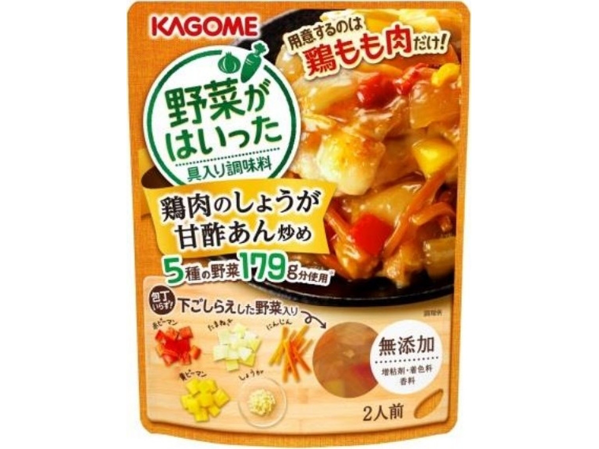 カゴメ 野菜がはいった具入り調味料 鶏肉のしょうが甘酢あん炒めのクチコミ 評価 値段 価格情報 もぐナビ