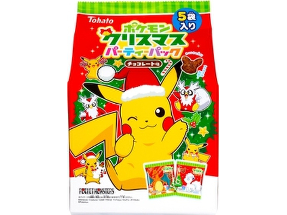 東ハト ポケモンクリスマスパーティーパック チョコレート味のクチコミ 評価 カロリー 値段 価格情報 もぐナビ