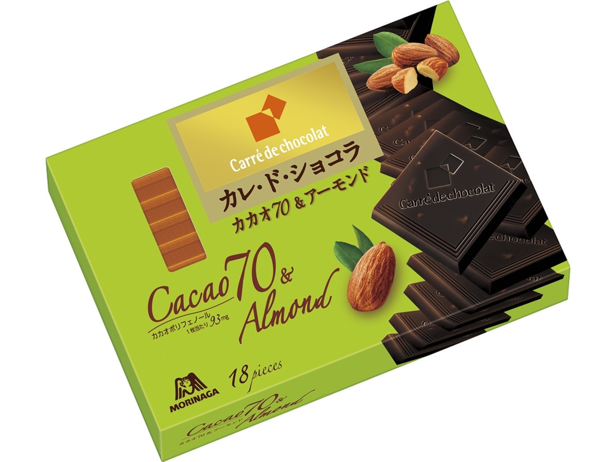 中評価 森永製菓 カレ ド ショコラ カカオ７０ アーモンドのクチコミ 評価 値段 価格情報 もぐナビ