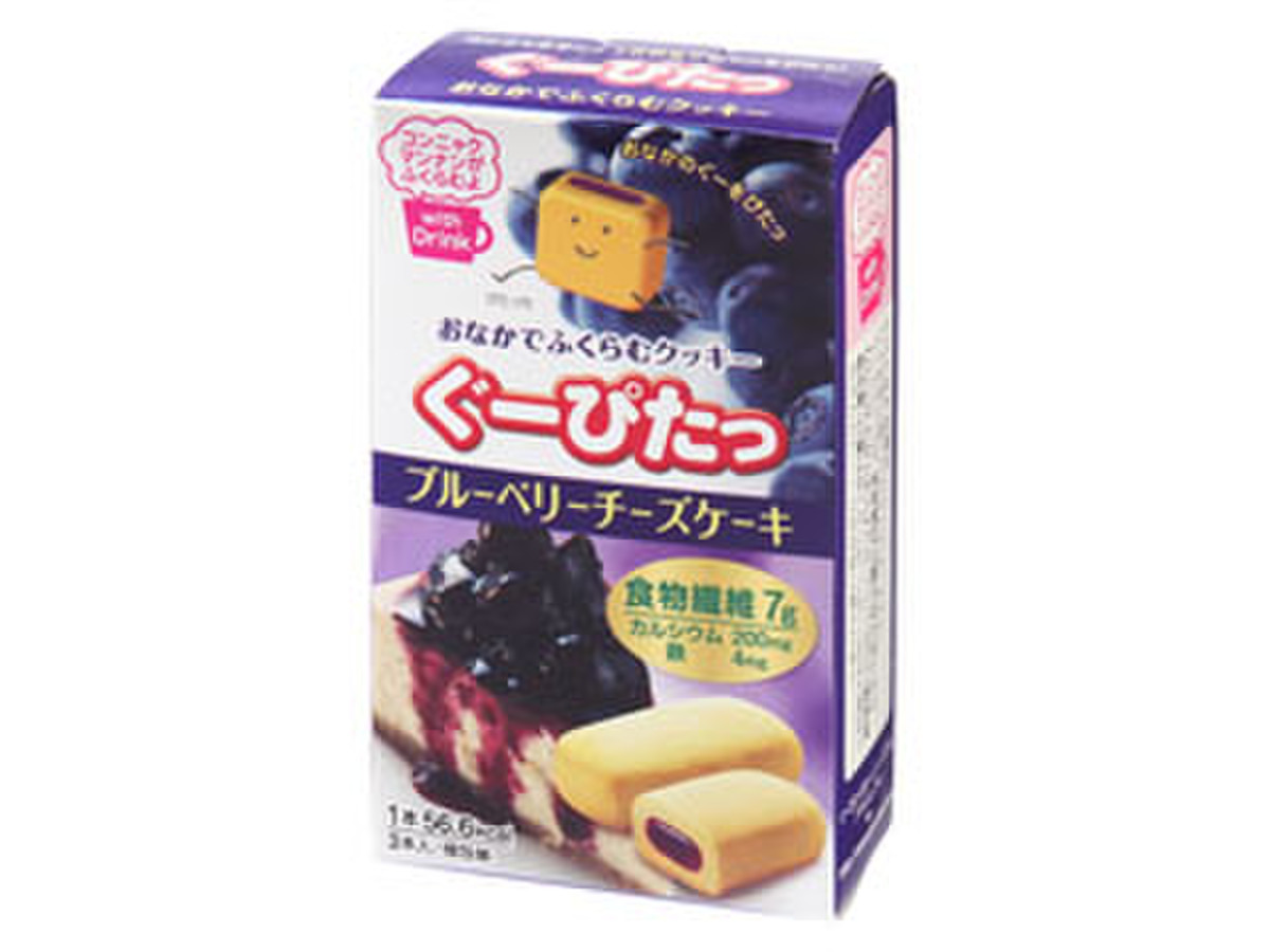 中評価 ナリスアップ ぐーぴたっ クッキー ブルーベリーチーズケーキ 箱3本 製造終了 のクチコミ 評価 カロリー 値段 価格情報 もぐナビ