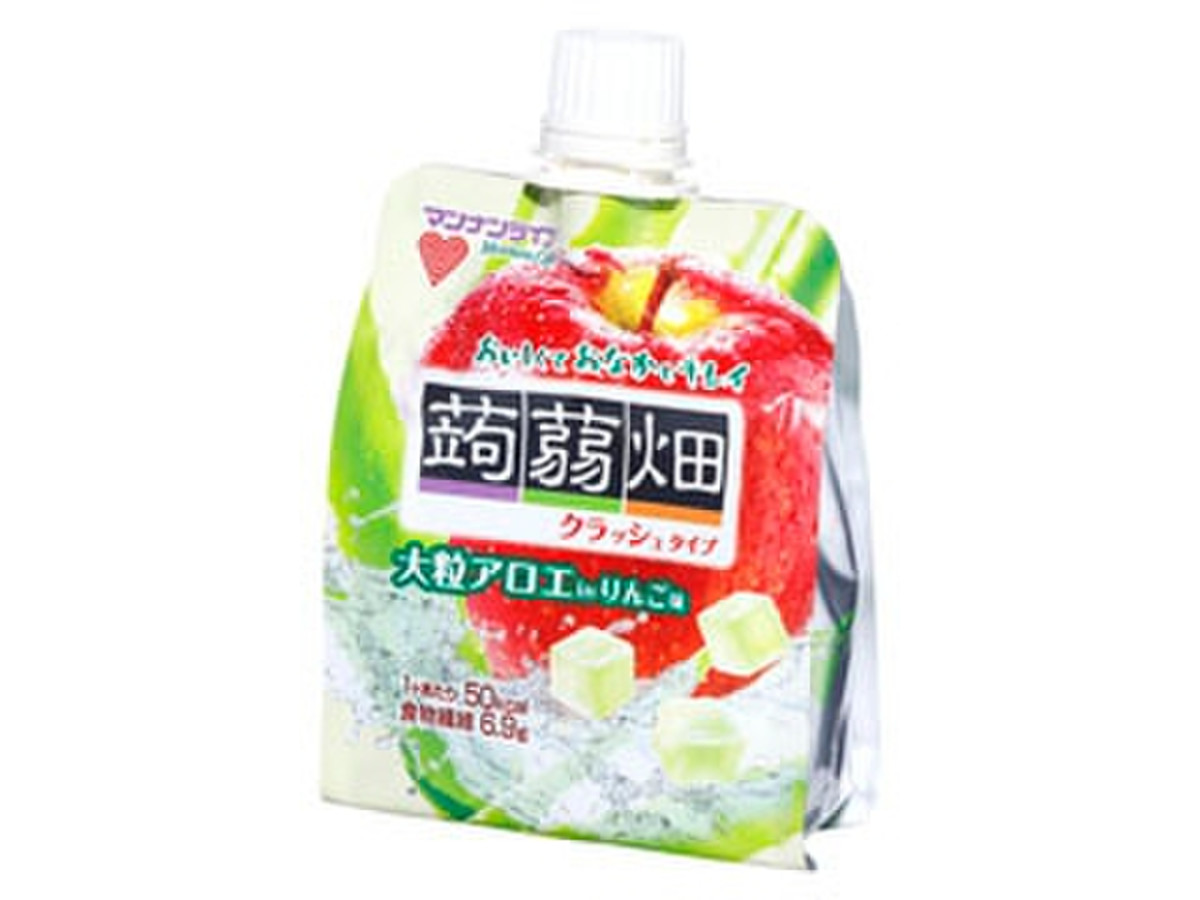 マンナンライフ 蒟蒻畑 クラッシュ 大粒アロエｉｎりんご味のクチコミ 評価 商品情報 もぐナビ