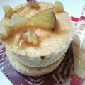 ローソン Uchi Cafe’ SWEETS 厚焼きパンケーキ 安納芋クリーム付 商品写真 2枚目