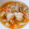 セブンプレミアム 鶏つみれの生姜スープ 商品写真 4枚目