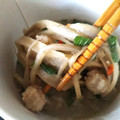 セブン＆アイ セブンプレミアム ごぼうをそのまま麺にした 参鶏湯風スープ 商品写真 1枚目