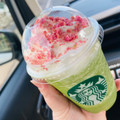 スターバックス さくら 咲くサク 抹茶 フラペチーノ 商品写真 1枚目