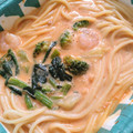 ニップン オーマイプレミアム 海老と3種野菜 トマトクリームのスープパスタ 商品写真 1枚目