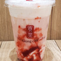 Gong cha いちご杏仁 アーモンドミルクティー 商品写真 2枚目