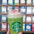 スターバックス 花見抹茶 クリーム フラペチーノ 商品写真 1枚目