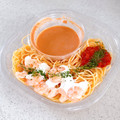 セブン-イレブン 冷製パスタ海老のトマトクリーム 商品写真 5枚目