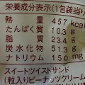 ヤマザキ スイートツイストサンド 粒入りピーナッツクリーム 商品写真 4枚目