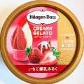 ハーゲンダッツ CREAMY GELATO いちご練乳みるく 商品写真 1枚目