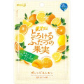 明治 果汁グミ とろけるふたつの果実 オレンジ＆レモン 商品写真 1枚目