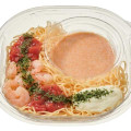 セブン-イレブン 冷製パスタ海老のトマトクリーム 商品写真 1枚目