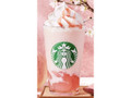 白桃と桜わらびもち フラペチーノ