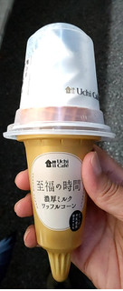 「ローソン Uchi Cafe’ SWEETS 濃厚ミルクワッフルコーン カップ180ml」のクチコミ画像 by ユキマシさん