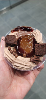 「ドンレミー ベルギーチョコプリンのアラモード カップ1個」のクチコミ画像 by タケダさん