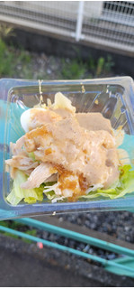 「セブン-イレブン たんぱく質が摂れる！鶏むね肉サラダ」のクチコミ画像 by タケダさん