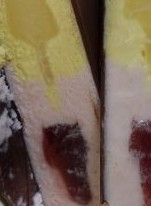 「不二家 ルックアイスバー バナナ＆ストロベリー 袋85ml」のクチコミ画像 by レビュアーさん