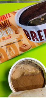 「セブン-イレブン マックス ブレナー チョコレートキャラメルMOCHIアイスクリーム 袋115ml」のクチコミ画像 by minorinりん さん