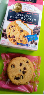 「森永製菓 ステラおばさんのクッキーサンドアイス チョコチップ 箱1個」のクチコミ画像 by minorinりん さん