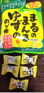 「佐久間製菓 まるのまんまゆずののど飴 袋90g」のクチコミ画像 by minorinりん さん