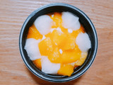 「井村屋 やわもちアイス Fruits マンゴー＆ココナッツ カップ100ml」のクチコミ画像 by きなことおもちさん