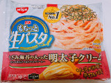 日清食品冷凍 日清もちっと生パスタ 明太子クリームの実食写真(ぺりちゃんさん)