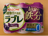 「カゴメ 植物性乳酸菌 ラブレ 1日分の鉄分 プルーン味 パック80ml×3」のクチコミ画像 by わらびーずさん