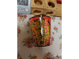 明星食品 チャルメラカップ 宮崎辛麺の実食写真（ハムちゃんハムジさん）