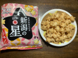 越後製菓 新潟の星 えび味の実食写真（ぐっちょさん）