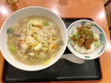 日高屋 野菜たっぷりタンメン＋やきとり丼セットの実食写真（Jasonさん）