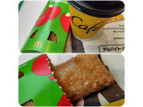 マクドナルド ホットアップルパイの実食写真（猫の奇妙な冒険さん）