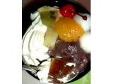 「サークルKサンクス Cherie Dolce 和ごころ 黒みつ仕立てのクリームあんみつ カップ1個」のクチコミ画像 by mogko2014さん