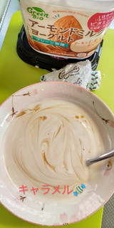 「ポッカサッポロ GreenBio アーモンドミルクヨーグルト プレーン無糖 カップ350g」のクチコミ画像 by minorinりん さん