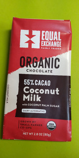 「Equal Exchange オーガニックチョコレート ココナッツミルク＆ココナッツパームシュガー 80g」のクチコミ画像 by minorinりん さん
