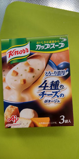 「クノール カップスープ 4種のチーズのとろ～り濃厚ポタージュ 箱3袋」のクチコミ画像 by minorinりん さん