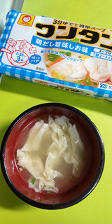 「マルちゃん トレーワンタン 旨味しお味 袋55g」のクチコミ画像 by minorinりん さん