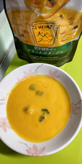 「ハインツ 大人むけのスープ 栗かぼちゃのクリームポタージュ 袋160g」のクチコミ画像 by minorinりん さん
