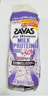 「ザバス for Woman MILK PROTEIN 脂肪0＋SOY ミルクティー風味 パック200ml」のクチコミ画像 by みにぃ321321さん