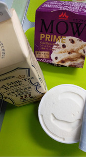 「森永 MOW PRIME ゴールドラムレーズン 発酵バターの香り カップ140ml」のクチコミ画像 by minorinりん さん
