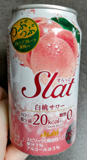 「アサヒ Slat 白桃サワー 缶350ml」のクチコミ画像 by ぎんなんさん