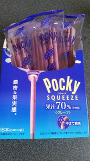 「江崎グリコ ポッキー スクイーズ グレープ 箱6本×3」のクチコミ画像 by おくのママさん