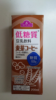 「トップバリュ 低糖質 豆乳飲料 麦芽コーヒー パック200ml」のクチコミ画像 by ゆっち0606さん