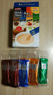 「名糖産業 スティックメイト 4種のミルクティー 箱5.5g×20」のクチコミ画像 by あんじゅろぜさん