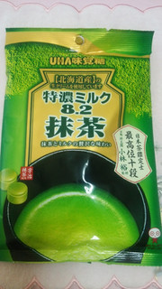 「UHA味覚糖 特濃ミルク8.2 抹茶 袋84g」のクチコミ画像 by 紫の上さん