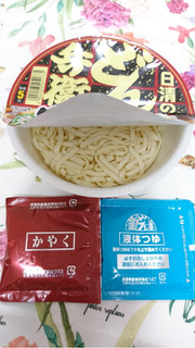 「日清食品 日清のどん兵衛 ラー油仕立ての鴨だしうどん カップ101g」のクチコミ画像 by ゆうしょうさん